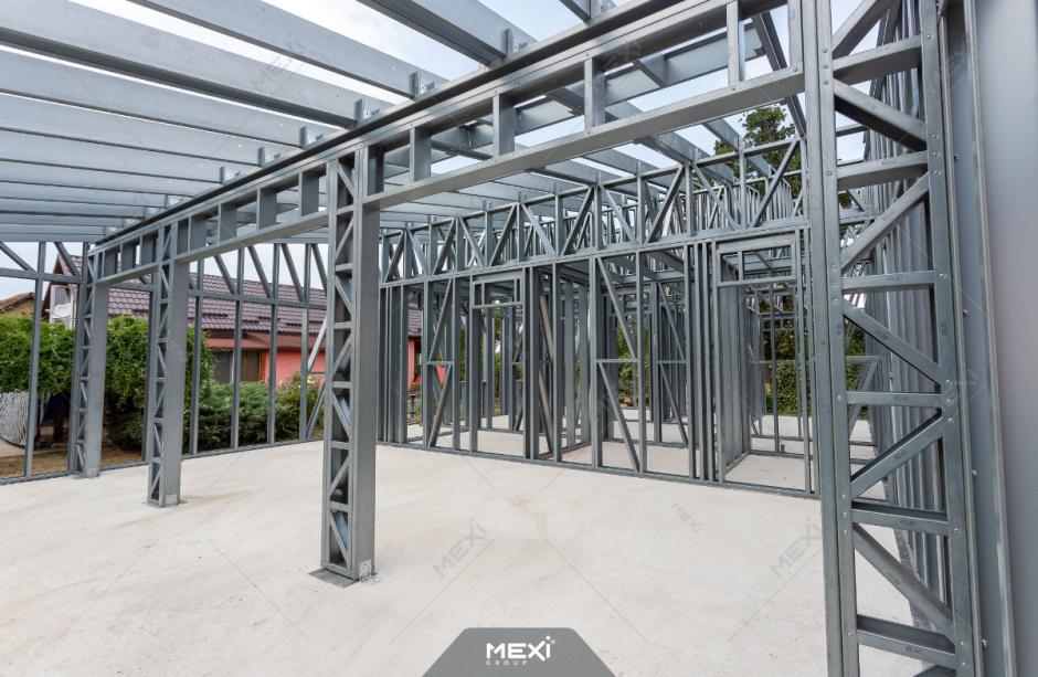 casă metalică ușoară pe sistem framing